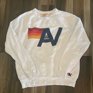 White Aviator Nation Sweatshirt Size M